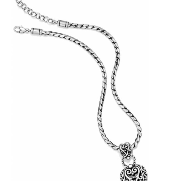 Brighton Silver Heart Filigree Necklace‎ - Picture 9 of 12